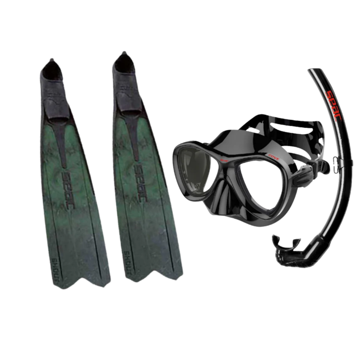 Cove Mask & Snorkel Set With Seac Shout Fins
