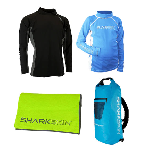 Adult and Junior Rapid Dry Long Sleeve Top With Collars, Towel & Backpack
