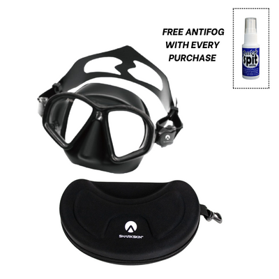 Sharkskin SeaClear Mask With Uv Anti Fog Coating & Sharkskin EasyClear Dry Top Snorkel With Free Anti-fog