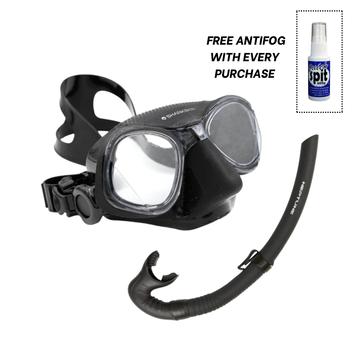 ULTRALITE 400 DUAL & Neptune S4 Silicone Blast Snorkel + Free Antifog Value $15.00