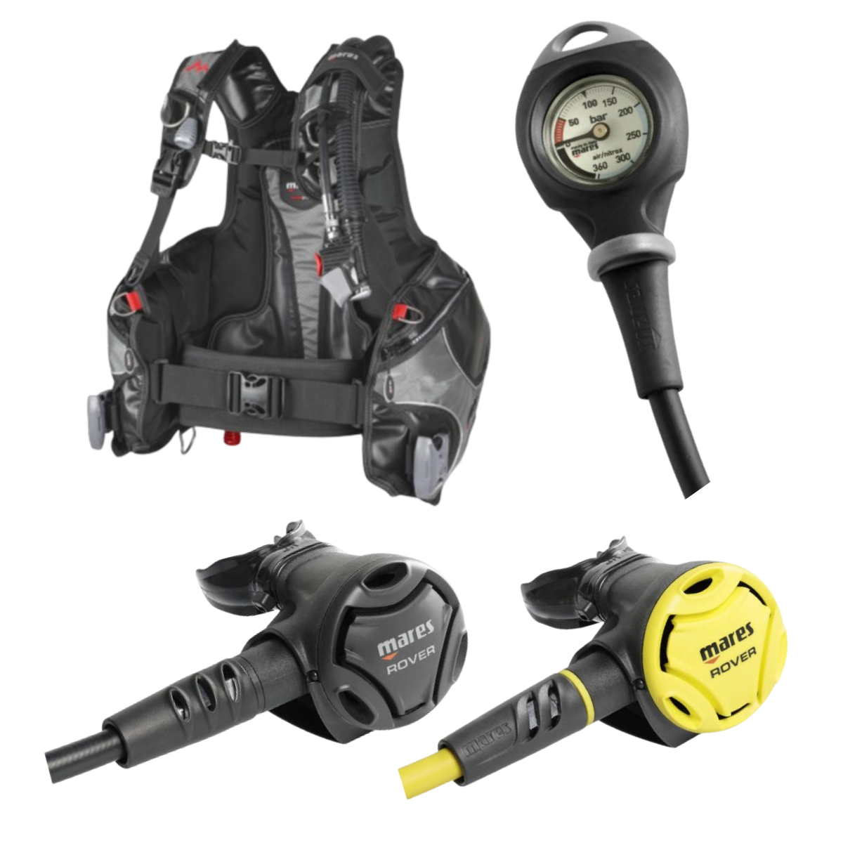 MARES ADVANTAGE ROCK PRO ROVER 15X AND OCTOPUS PACKAGE