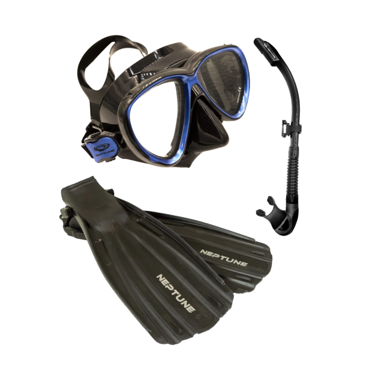 Accelerate Bargain Buster Fin Package With Neptune Alpheus Mask & Aruna Snorkel