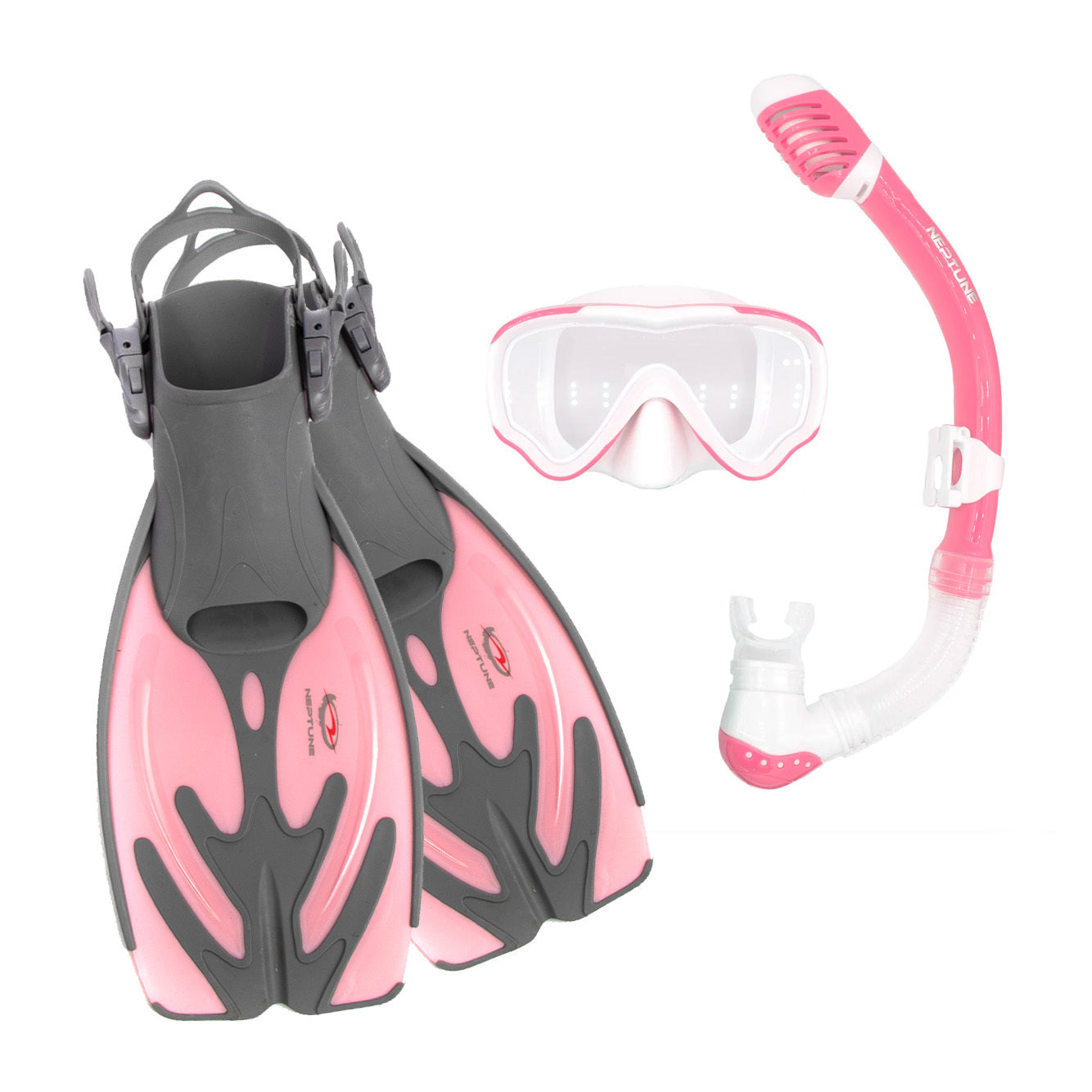 Mantaray Junior Mask Snorkel Fin Set With Bag