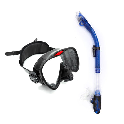 Neptune Frameless Purge Mask and Dry EasyClear Swivel Snorkel