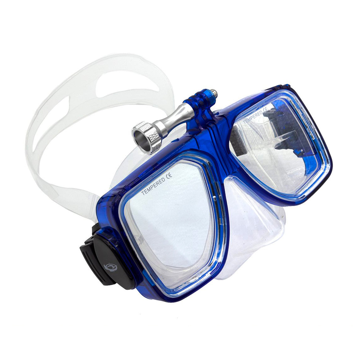 Neptune M7 Mask With GoPro Action Mount Blue