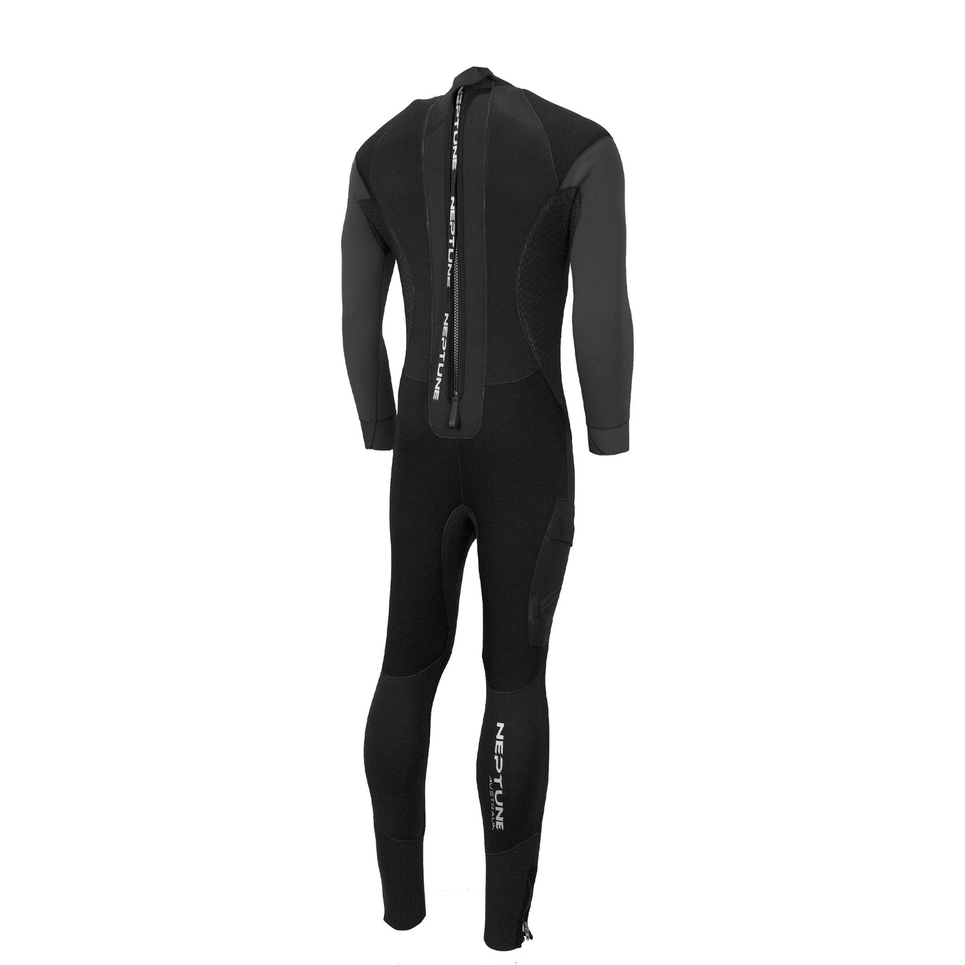 Black scuba diving wetsuit 
