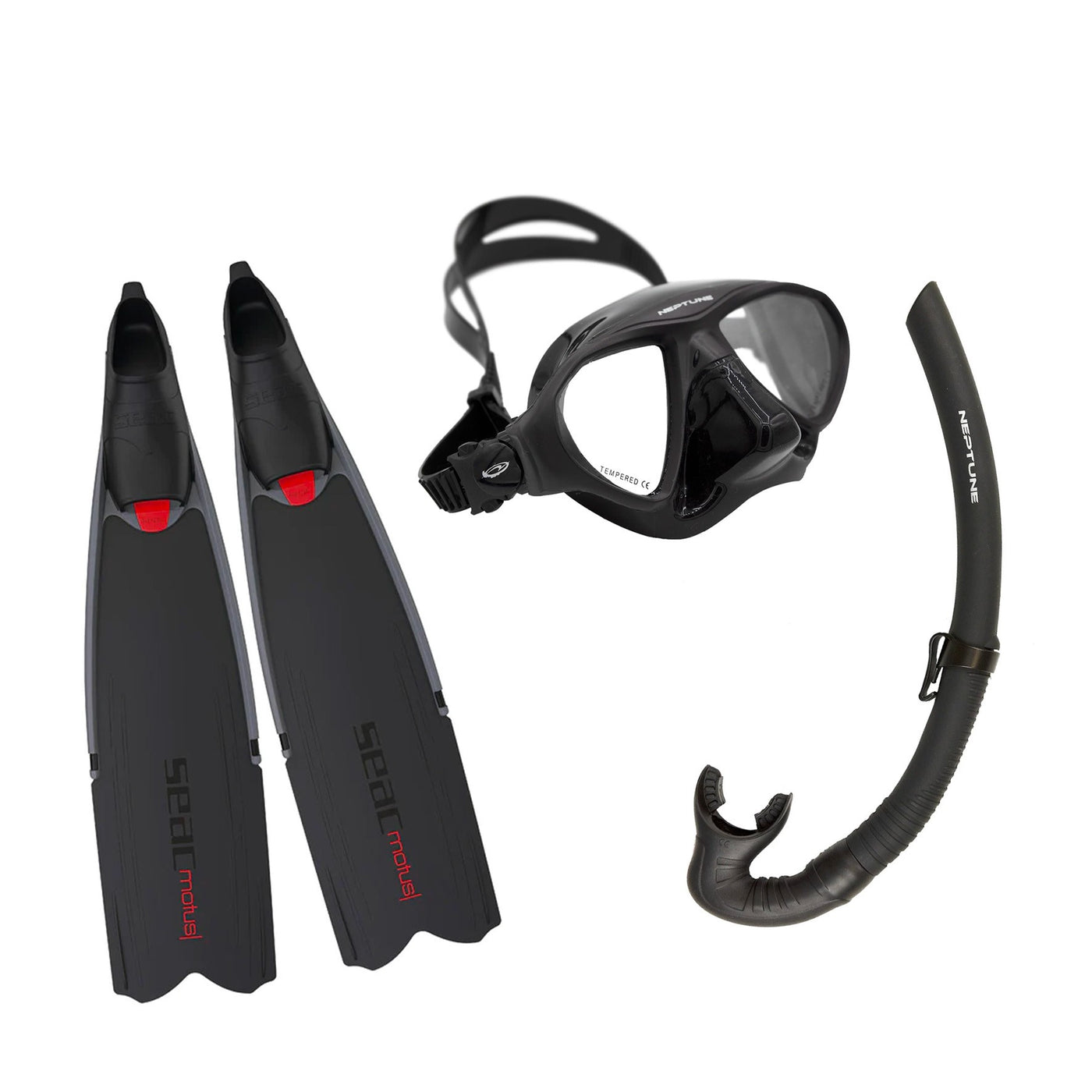 Warrior Mask, Snorkel & Fin Set